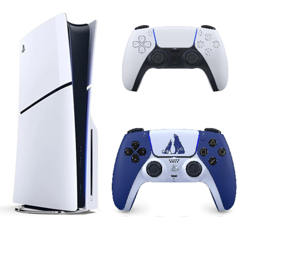 Playstation 5 Slim Cdli +2. Dualsense Controller God Of War Edition ( İthalatçı Garantili) - Image 1