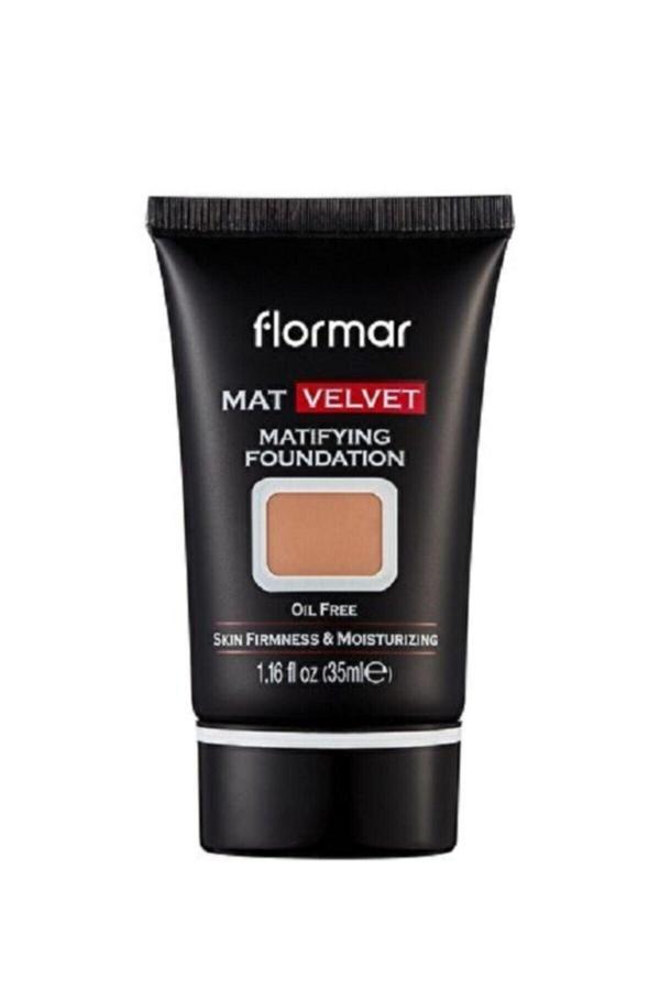 Flormar .Mat Velvet Matıfyıng Foundatıon Mat Görünüm Veren, Yağsız Fondöten V210 Coffee - Image 1