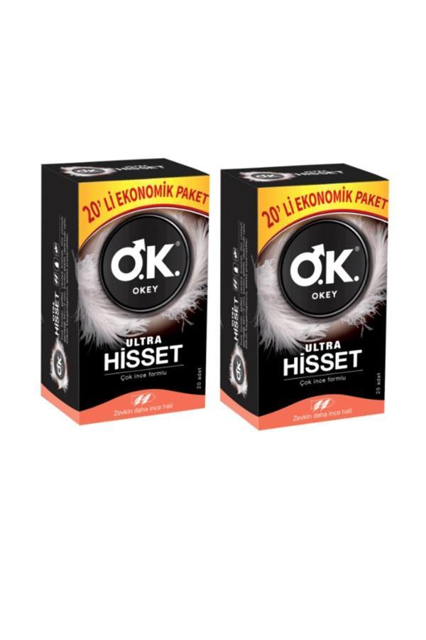 Okey Prezervatif Ultra Hisset 20'Li Prezervatif X2 - Image 1