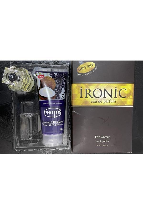 İronic No.113 Edp 50 Ml Kadın Parfüm Photon Shower Gel 200Ml Gıft Set - Image 1