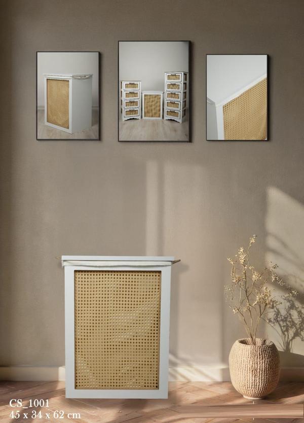 Vero Çamaşır Sepeti Beyaz CS1001 - Image 1