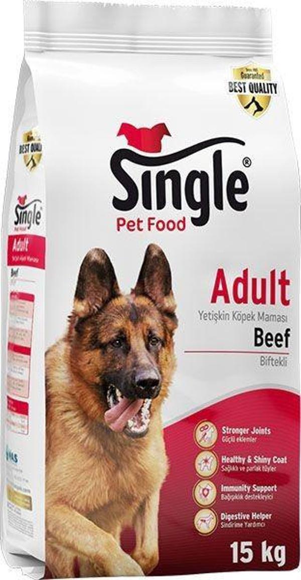 Single Sığır Etli Köpek Maması 15 KG - Image 1
