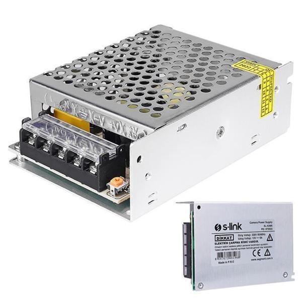 S-Link SL-KA65 12 Volt 5 Amper 65 Watt Metal Kasa Adapatör (2818) - Image 1