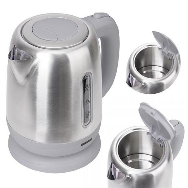 1800W 1.8 Litre Lüks Çelik Su Isıtıcı Kettle İnox CRW-7211 (2818) - Image 1