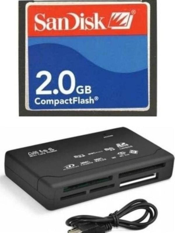 .Sandisk 2 GB Compact Flash Hafıza Kartı - USB 2.0 Cf Kart Okuyucu - Image 1