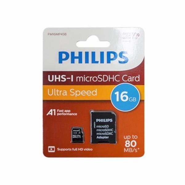 Philips FM16MP45B/00 16GB Class10 UHS-I U1 TF Adaptörlü Micro SDHC Hafıza Kartı (2818) - Image 1