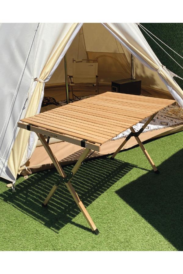 Nurgaz Campout Katlanır Ahşap Kamp Masası Ng C106 - Image 1