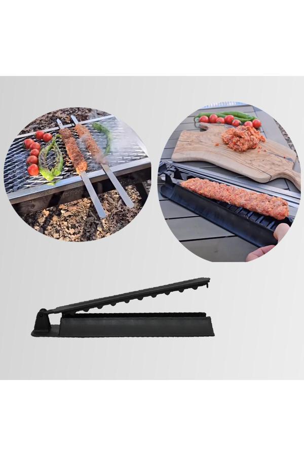 Nurgaz Siyah Campout Pratik Şiş Kebap Hazırlama Makinesi - Kebapmatik - Ng N056 - Image 1