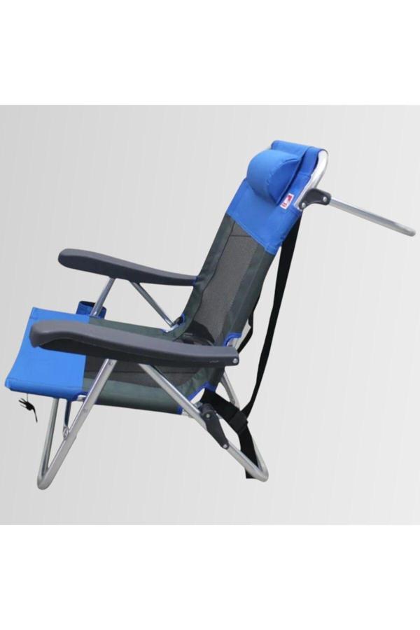 Funky Chairs Beach Star Light Plaj Şezlong Kamp Sandalye - Blue - Image 1