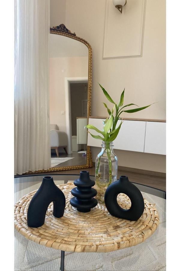 10 Cm Minimal Vazo Set 3'lü Bohem Minyatür Dekoratif Vazo | OG-9 | - Image 1