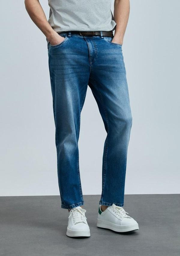 Lufian 111200204 Orlando Smart Jean Erkek Pantolon Slim Fit Erkek Kot Pantolon - Image 1