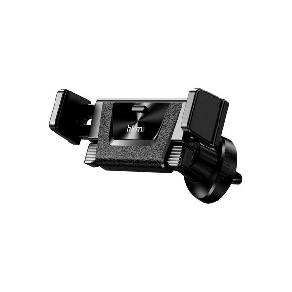 hkm tech GRIP AIR Evrensel Uyumlu, Havalandırma Tipi Kancalı Araç içi Telefon Tutucu, Siyah - Image 1