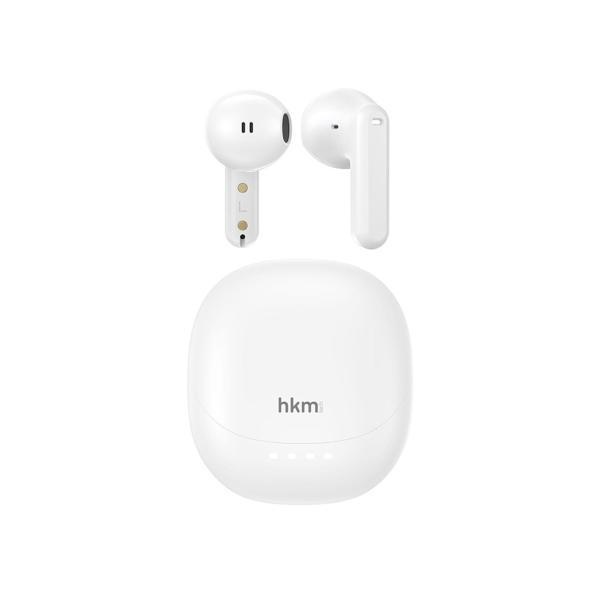 hkm tech OPUS Bluetooth V5.4, Kablosuz Kulak İçi TWS Kulaklık, ENC destekli 4 mikrofon sistemi, Beyaz - Image 1