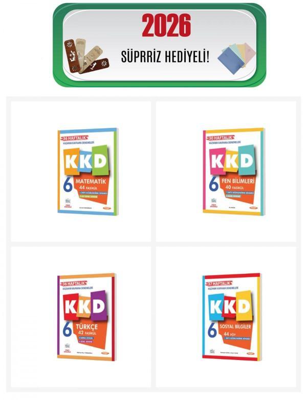 Fenomen 6. Sınıf Tüm Dersler Haftalık Kazanım Kavrama Denemeleri Seti 4 Kitap Fenomen Yayınları - Bi bigelio - Image 1