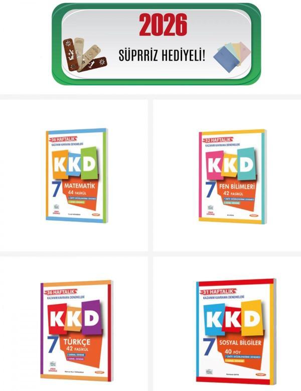 Fenomen 7. Sınıf Tüm Dersler Haftalık Kazanım Kavrama Denemeleri Seti 4 Kitap Fenomen Yayınları - Bi bigelio - Image 1