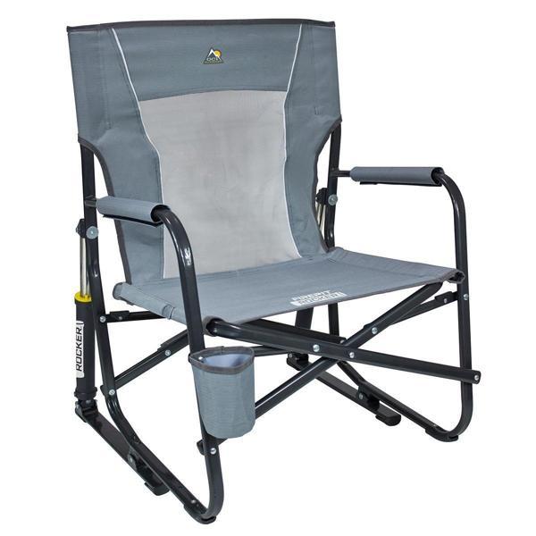 Gci Outdoor FirePit Amortisörlü Katlanır Kamp Sandalyesi GRİ - Image 1