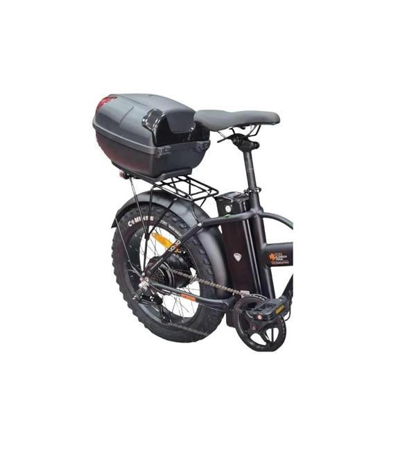 TEX XBYC T19 BİSİKLET BAGAJ ÜSTÜ PLASTİK ÇANTA SİYAH - Image 1