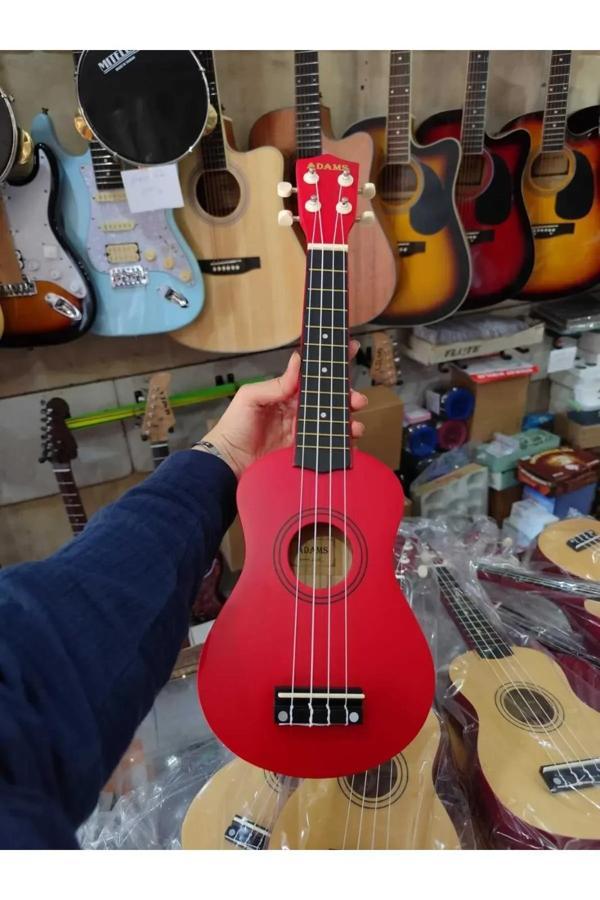 Soprano Ukulele Kırmızı 4 Telli Çocuk Ukulele - Image 1