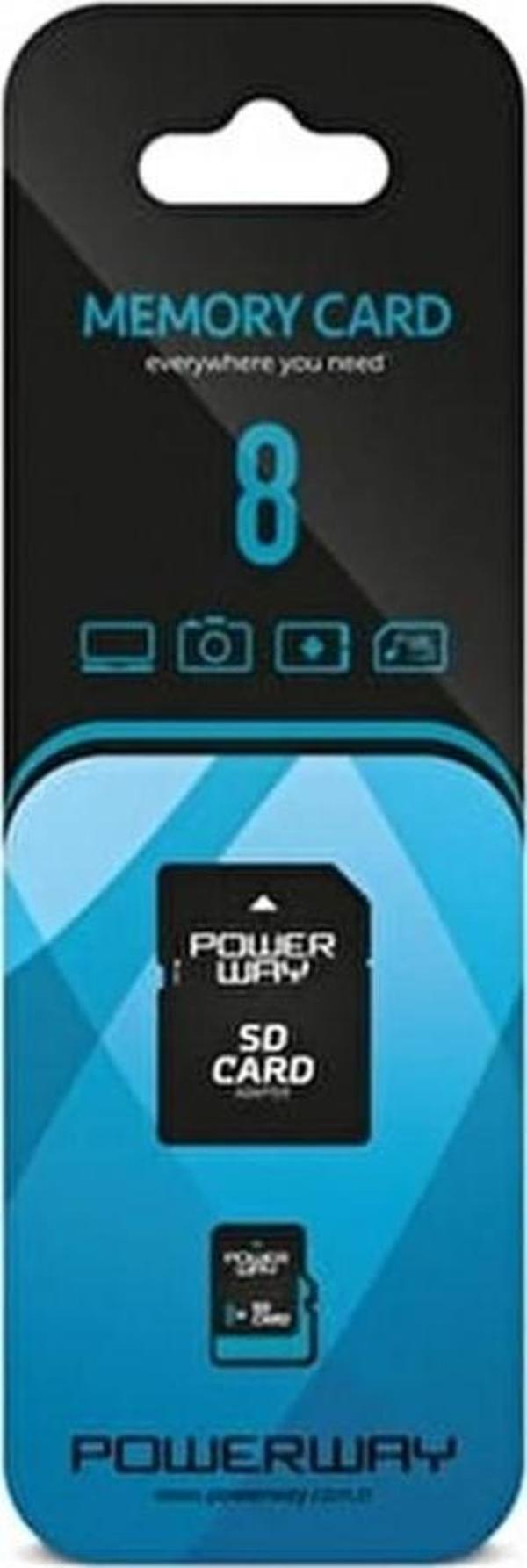 Powerway 8 Gb MicroSd Hafıza Kartı ve Adaptör - Image 1