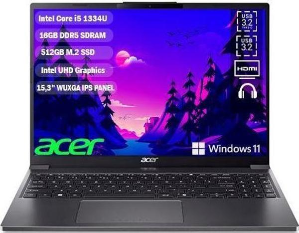 Acer Aspire Go 15 i5-1334U 16 GB 512 GB SSD 15,3" (1920 x 1200 ) IPS W11Home NX.J50EY.002 - Image 1