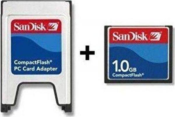 Pmr Sandisk 1 GB Compact Flash Hafıza Kartı + PCMCIA Kart Okuyucu - Image 1