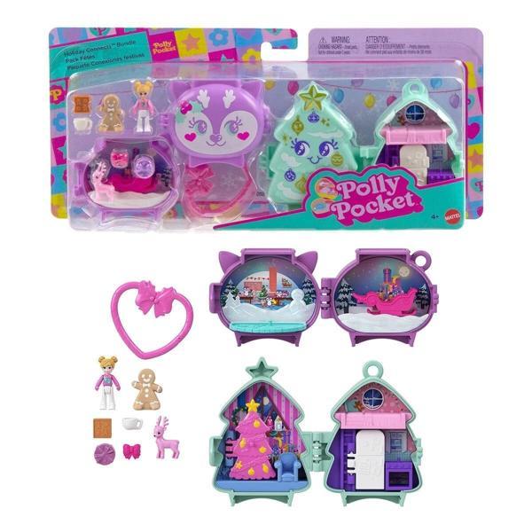 JGM53 Polly Pocket Sevimli Yılbaşı 2li Paket Oyun Seti - Image 1