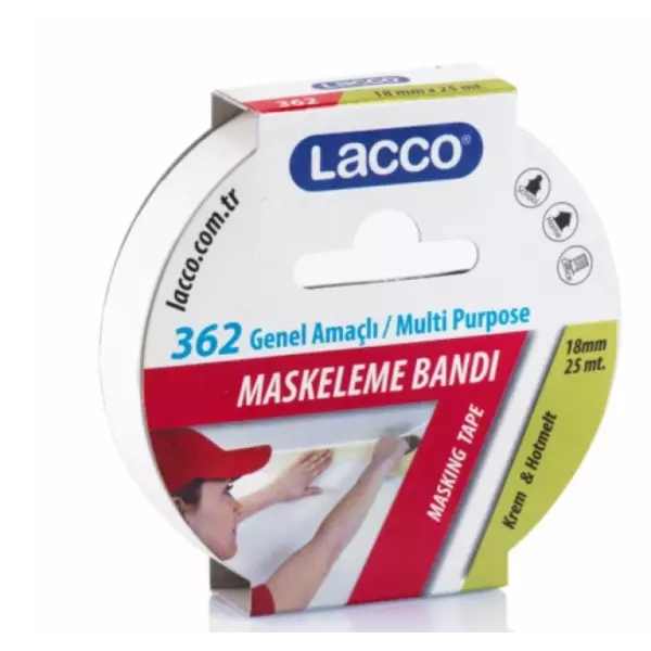 Lacco Maskeleme Bandı 18Mmx25M 362 - Image 1