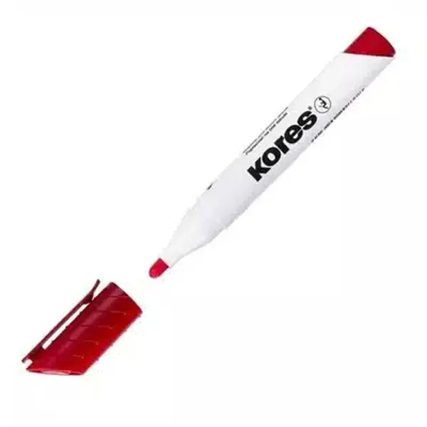 Kores Tahta Kalemi & K Marker Yuvarlak Uç Kırmızı Doldurulabilir - Image 1