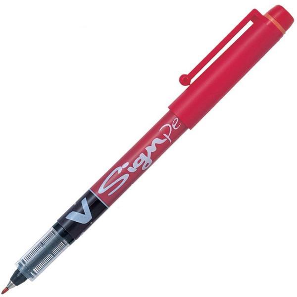 Pilot Roller Kalem Signo Pen İmza Kalemi Kırmızı SW-VSP-R - Image 1
