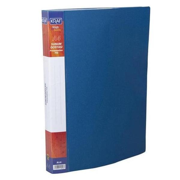 Kraf Sunum Dosyası A4 40'Lı Mavi - Image 1