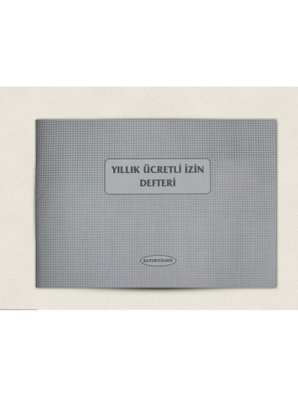 Altınyıldız Yıllık Ücretli İzin Defteri 40 Yaprak Karton Kapak - Image 1