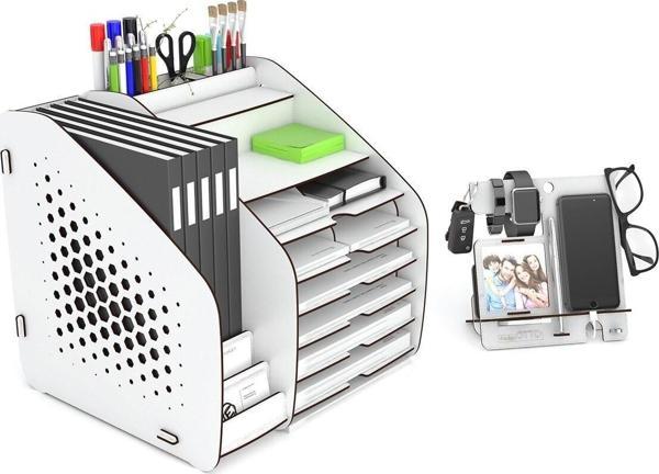 Fx-xl Hexa - 6 Renk - A4 Evrak Rafı Masaüstü Organizer - Image 1