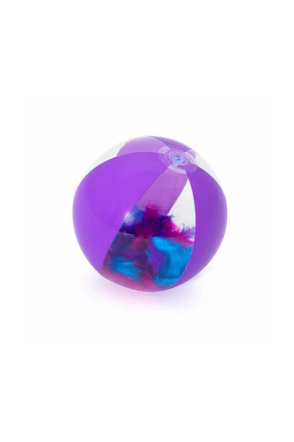 Bestway Mor  Deniz Topu Tüylü Şeffaf  41 Cm - Image 1