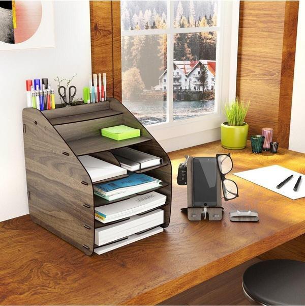 Design Otto Large Modest 6 Renk A4 Evrak Rafı Masaüstü Organizer - Image 1