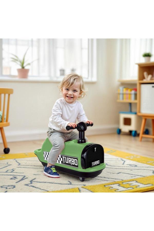 Babycim İlk Arabam Turbo Bingit Araba - Yeşil - Image 1