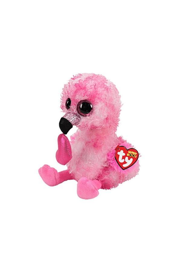 Ty Peluş Ty Daınty Flamıngo Wıth Heart Reg - Image 1