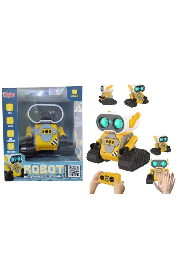 Vardem Uzaktan Kumandalı Full Fonksiyon Şarjlı 2.4G Robot-Araba (Sarı) - Image 1