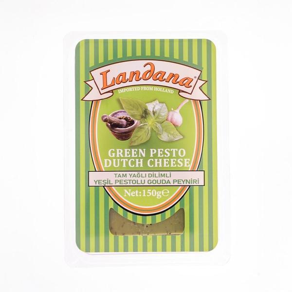 Landana Di̇li̇mli̇ Yeşi̇l Pesto Gouda Peyniri̇ 150 Gr - Image 1