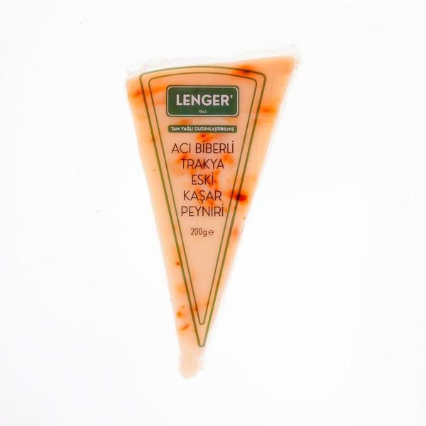 Lenger Acı Bi̇berli̇ Trakya Eski̇ Kaşar Peyniri̇ 200 Gr - Image 1