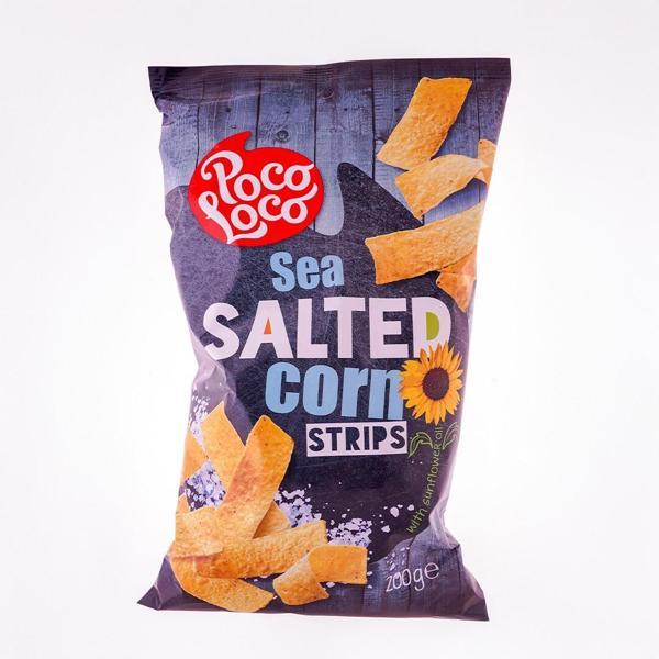 Poco Loco Sea Salted Corn Strips 200 Gr - Image 1