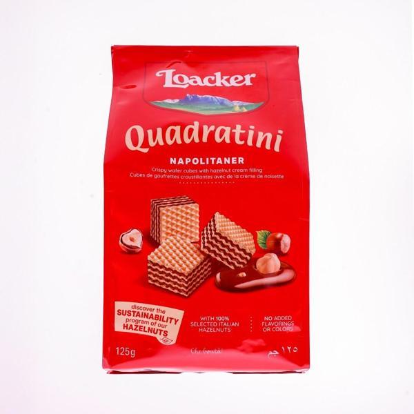 Loacker Quadratini Napolitaner Gofret 125 Gr - Image 1