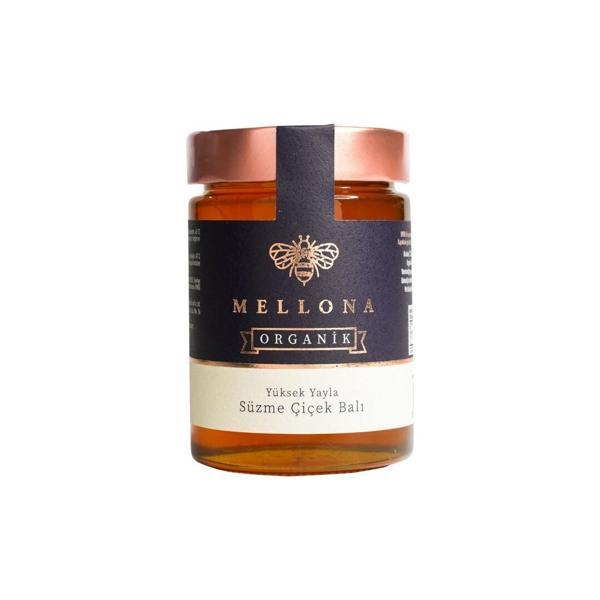 Mellona Organi̇k Yüksek Yayla Süzme Çi̇çek Balı 450 Gr - Image 1