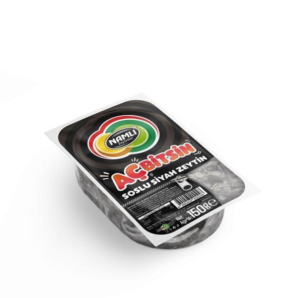 Namlı Aç Bi̇tsi̇n Baharatlı Si̇yah Zeyti̇n 150 Gr - Image 1
