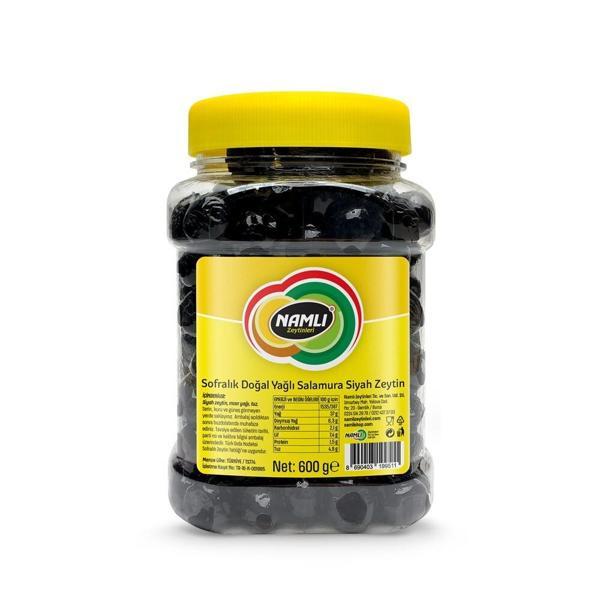 Namlı Yağlı Salamura Gemli̇k Ti̇pi̇ 261-290 Kb Si̇yah Zeyti̇n 600 Gr - Image 1