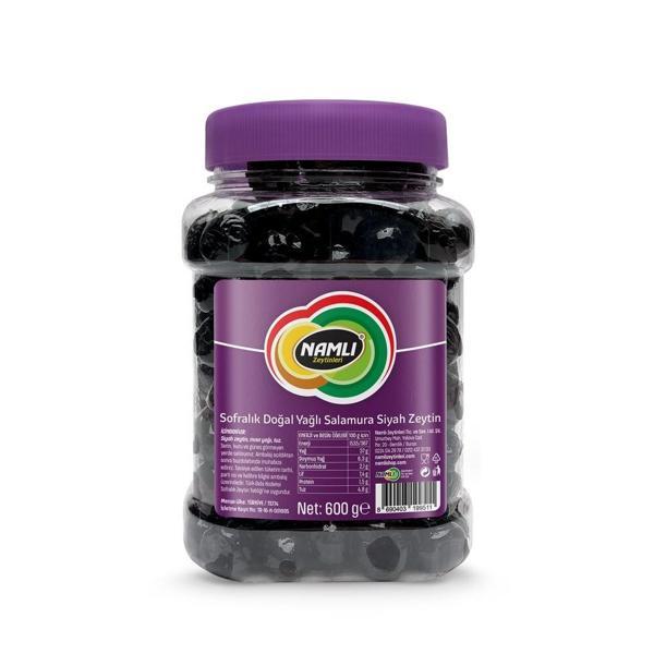 Namlı Yağlı Salamura Gemli̇k Ti̇pi̇ 291-350 Kb Si̇yah Zeyti̇n 600 Gr - Image 1