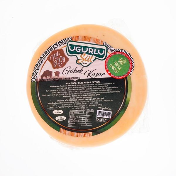 Uğurlu Süt Göbek Kaşar Peyniri̇ 500 Gr - Image 1