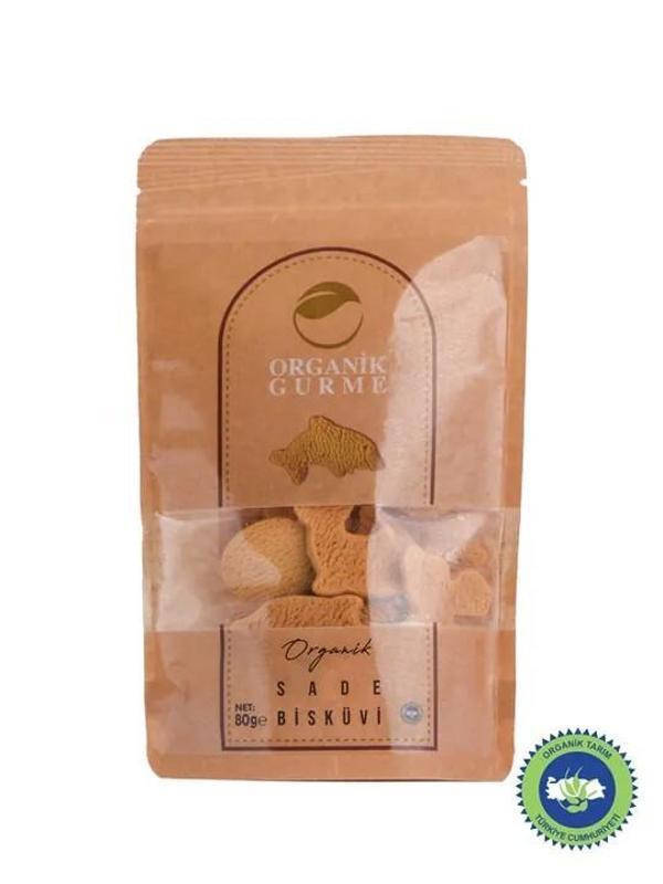 Organi̇k Gurme Organi̇k Sade Bisküvi̇ 80 Gr - Image 1