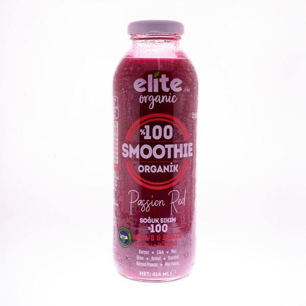 Elite Organi̇k Smoothie Passion Red 414 Ml - Image 1