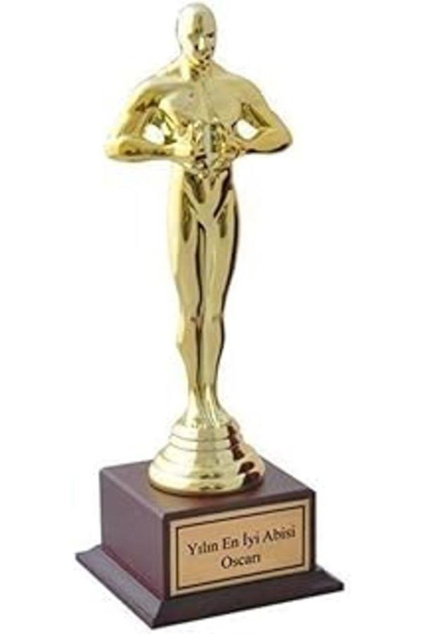 Dekoratif Hediye Yılın En Iyi Abisi Oscar Ödülü Oscar Heykeli Abiye Hediye Oskar Başarı Ödülü - Image 1