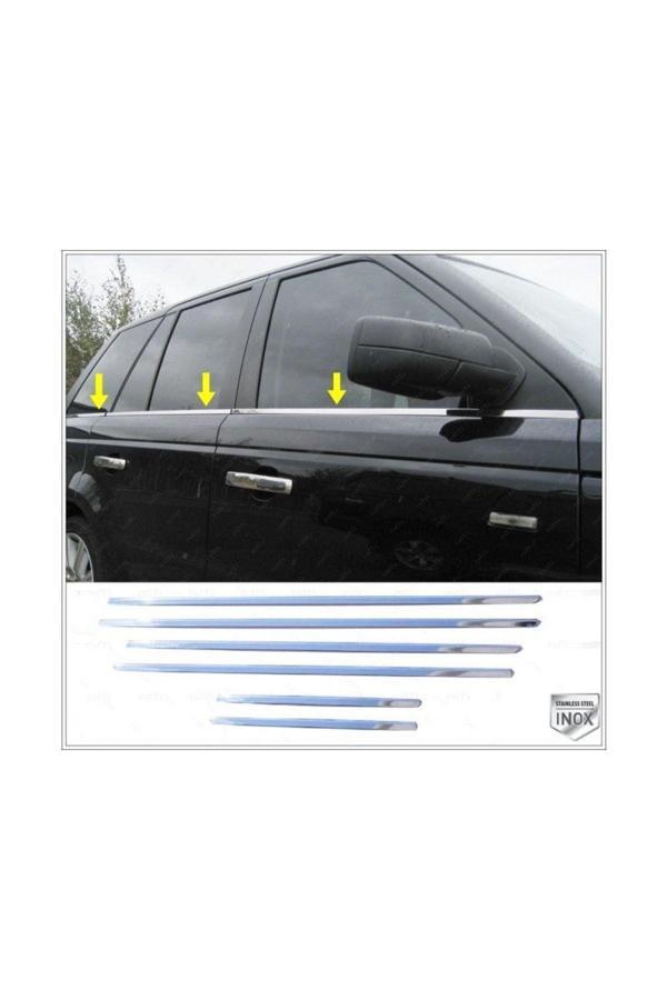 Land Range Rover 3 L322 Krom Cam Çıtası 6 Parça 2002-2012 Arası Paslanmaz Çelik - Image 1